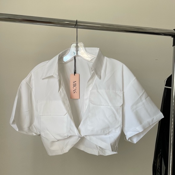 White crop shirt - Picture 5 of 7